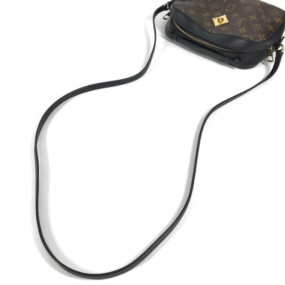 LOUIS VUITTON Black Monogram Canvas Pochette Shoulder Bag - Picture 12 of 15